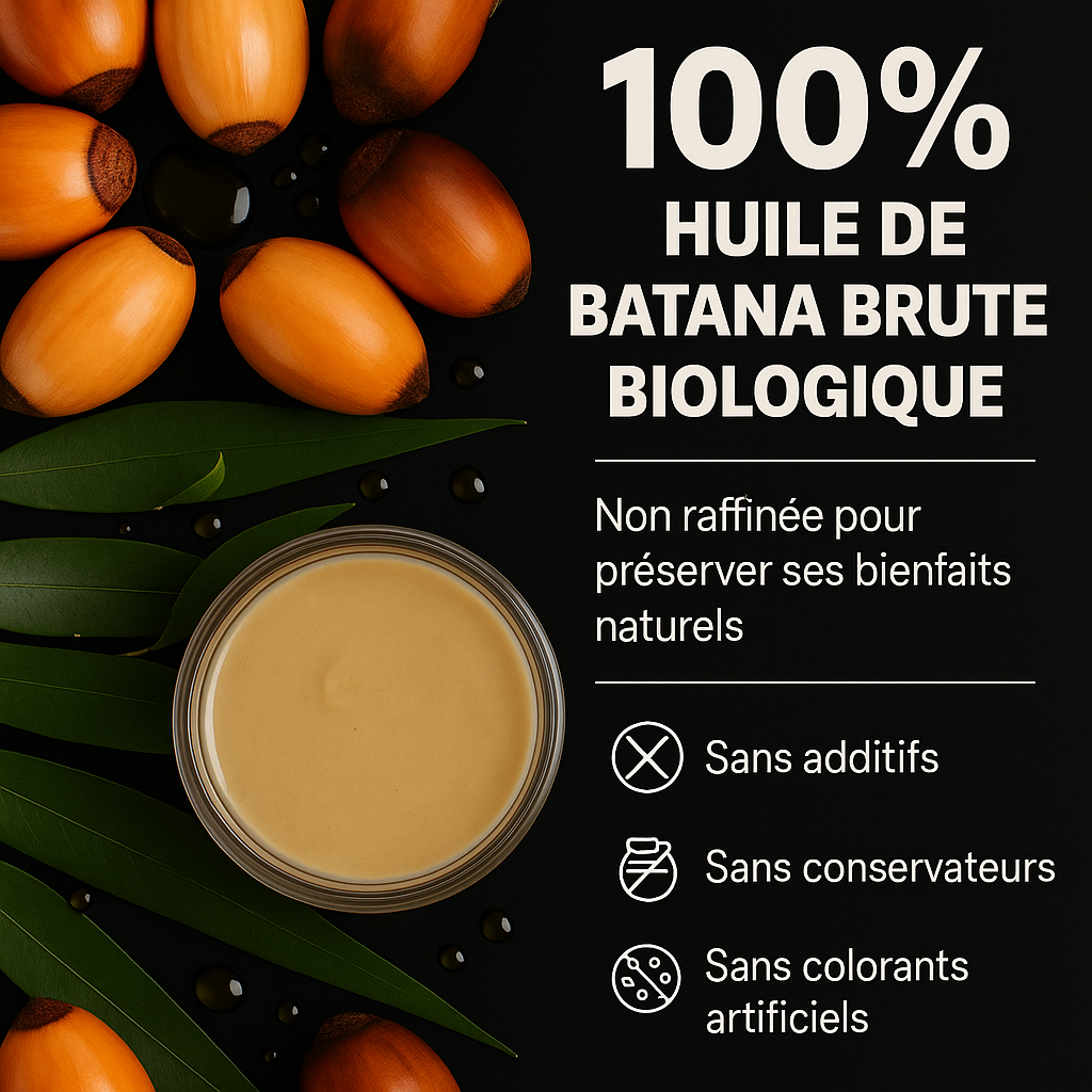 Huile de Batana 100% Pure et Bio – Croissance & Soin Capillaire Naturel